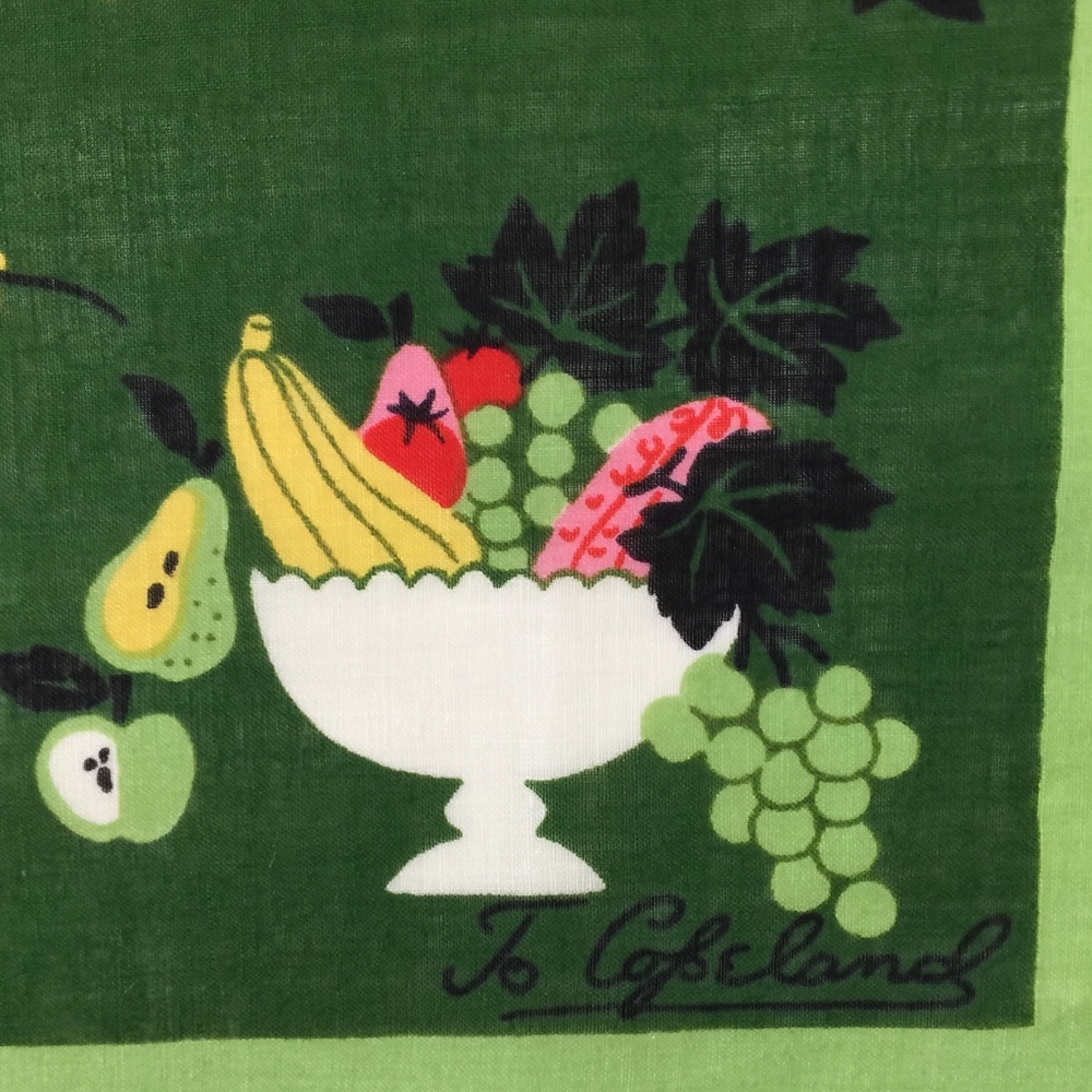 VINTAGE CAROL STANLEY Scarf Handkerchief Square - Picture 2 of 4